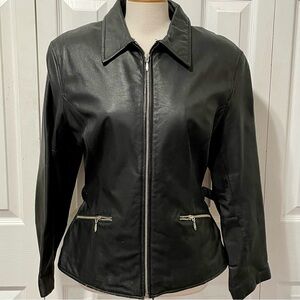 Wilsons Leather Women's Black Zip-Up Jacket